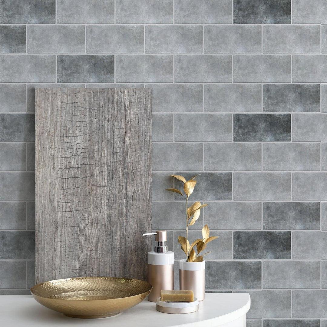 Lisslune | Industrial Charm Brick Wall Sticker: Effortless Apartment Upgrade