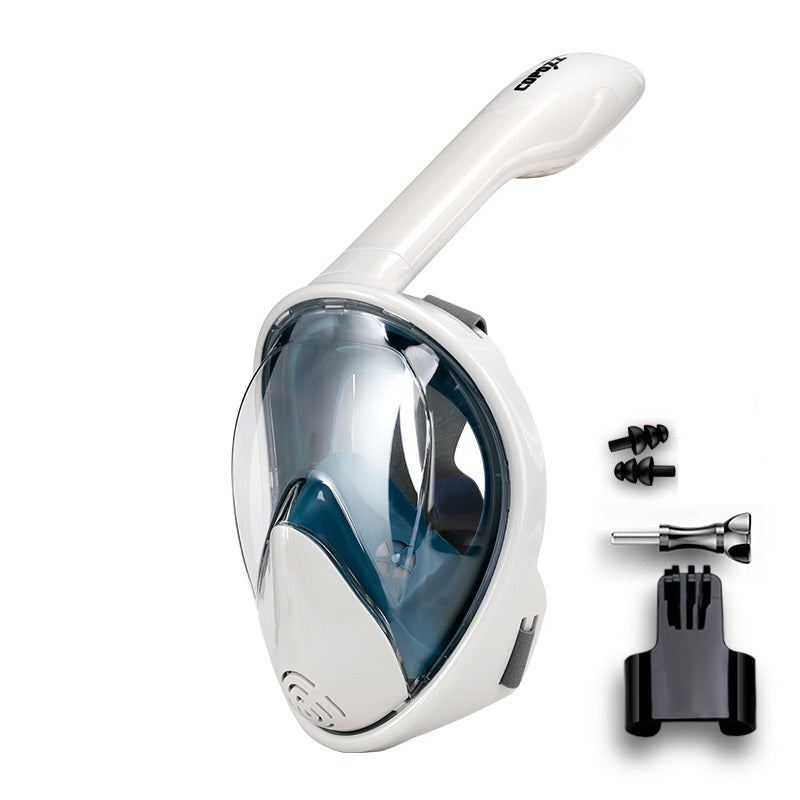 Lisslune | Full Face Anti-Fog Snorkel Mask with Camera Mount and Wide View