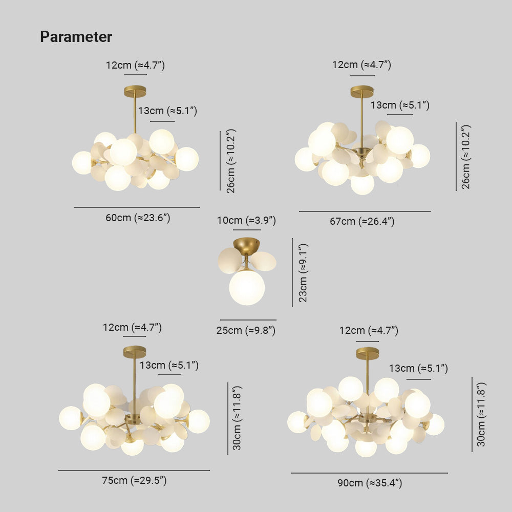Lisslune | Flower Branch Chandelier Living Room