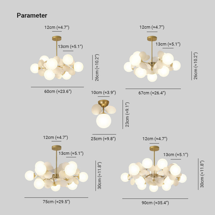 Lisslune | Flower Branch Chandelier Living Room