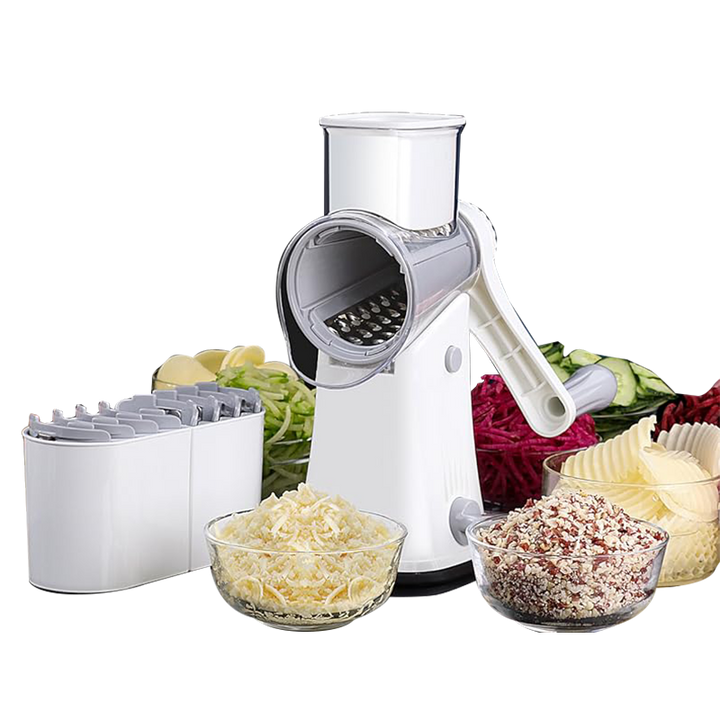 Lisslune | 5-in-1 Rotating Cheese Slicer and Grater