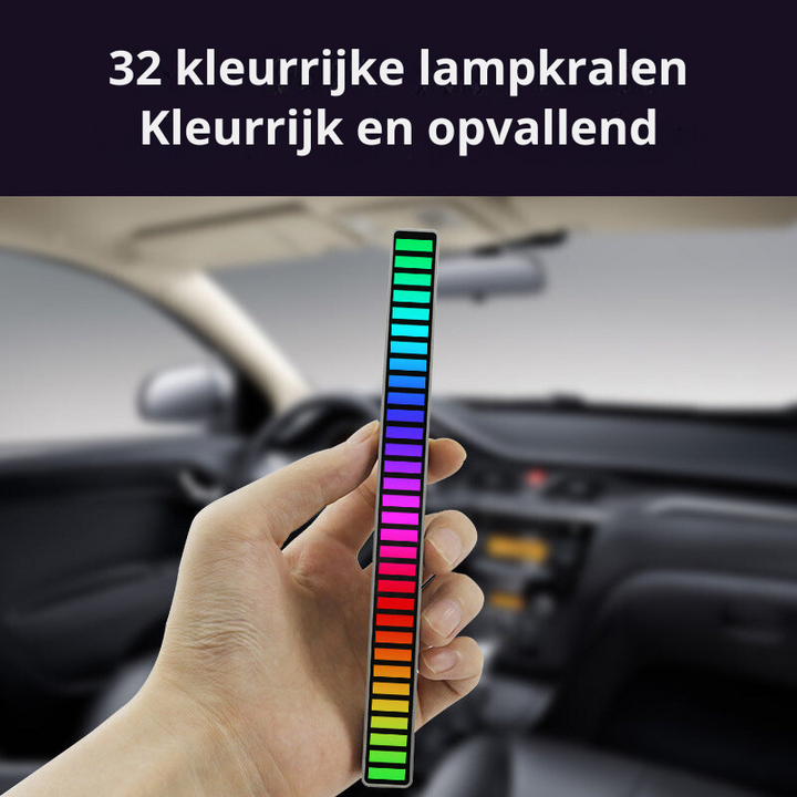 Lisslune | Smart Sound-Activated RGB Light Bar | Music Sync LED Ambient Lighting