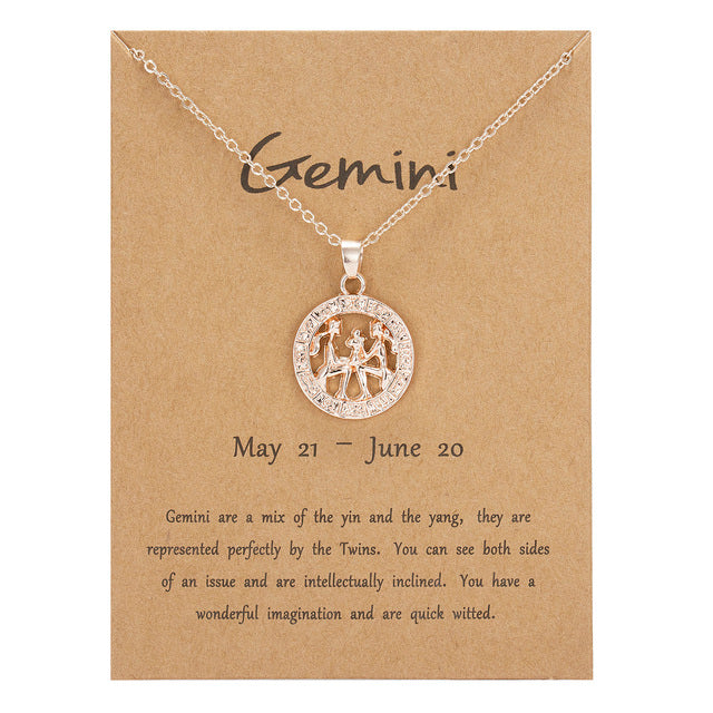 Lisslune | Constellation Rose Gold Animal Necklace