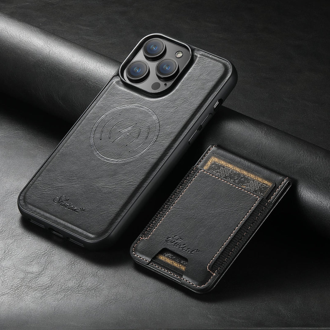 Lisslune | Leather phone case with card holder and MagSafe compatibility