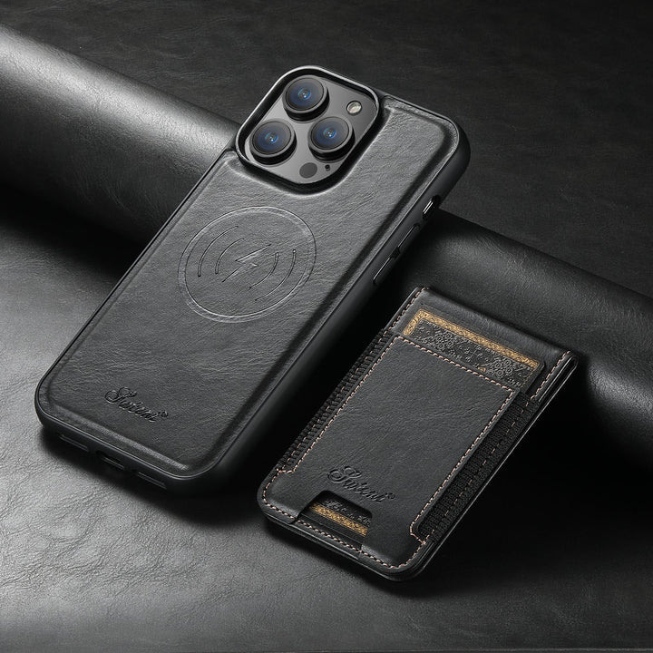 Lisslune | Leather phone case with card holder and MagSafe compatibility