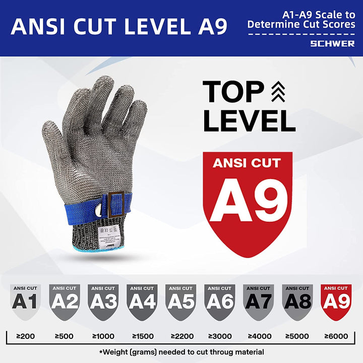 Lisslune | Food grade stainless steel mesh metal glove