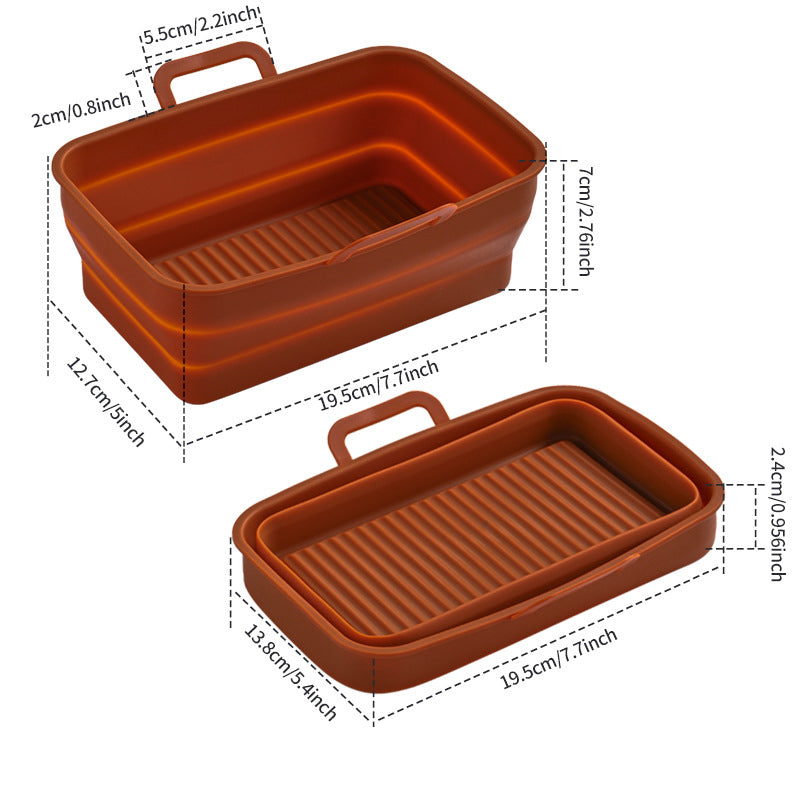 Lisslune | Foldable Air Fryer Baking Tray made of Silicone