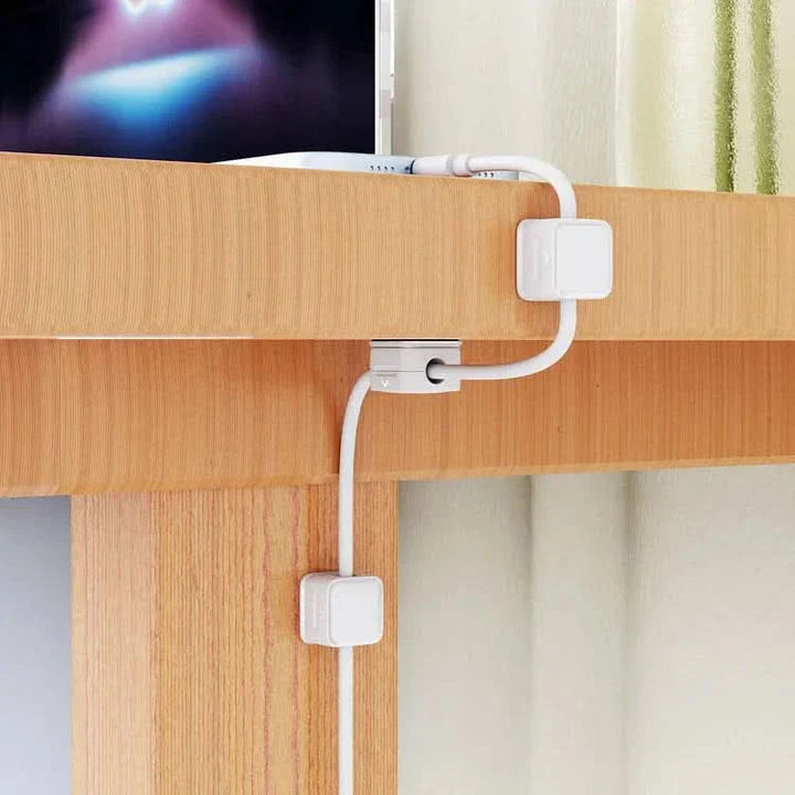 Lisslune | Magnetic Cable Organizer Clip for Desk & Office