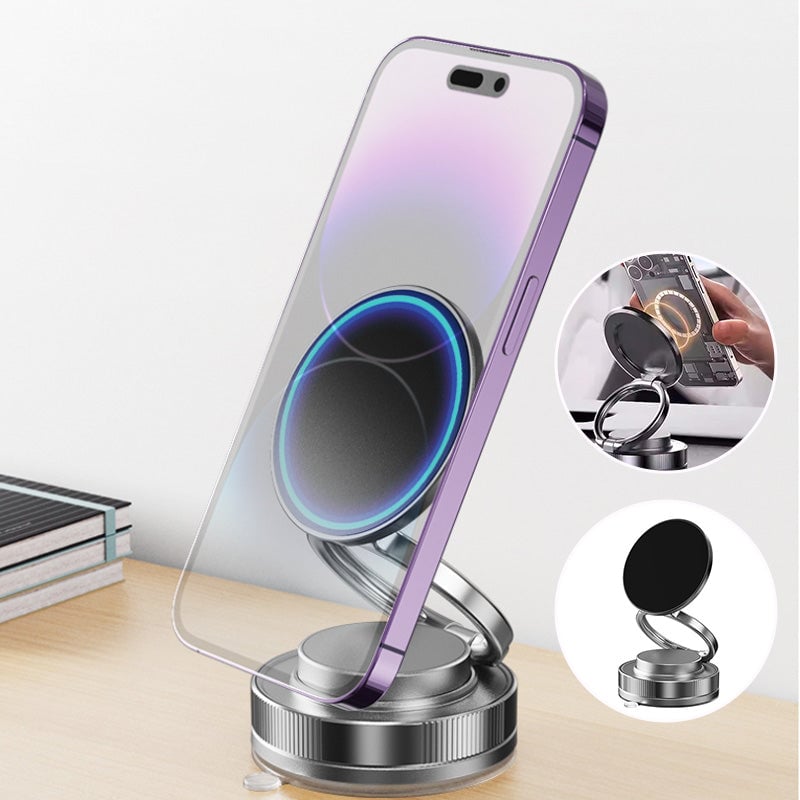 Lisslune | 360° adjustable vacuum magnet phone holder