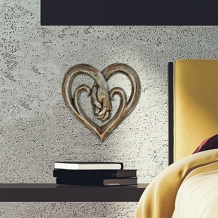 Lisslune | Heart Holding Hands Wall Decor - Forever Love