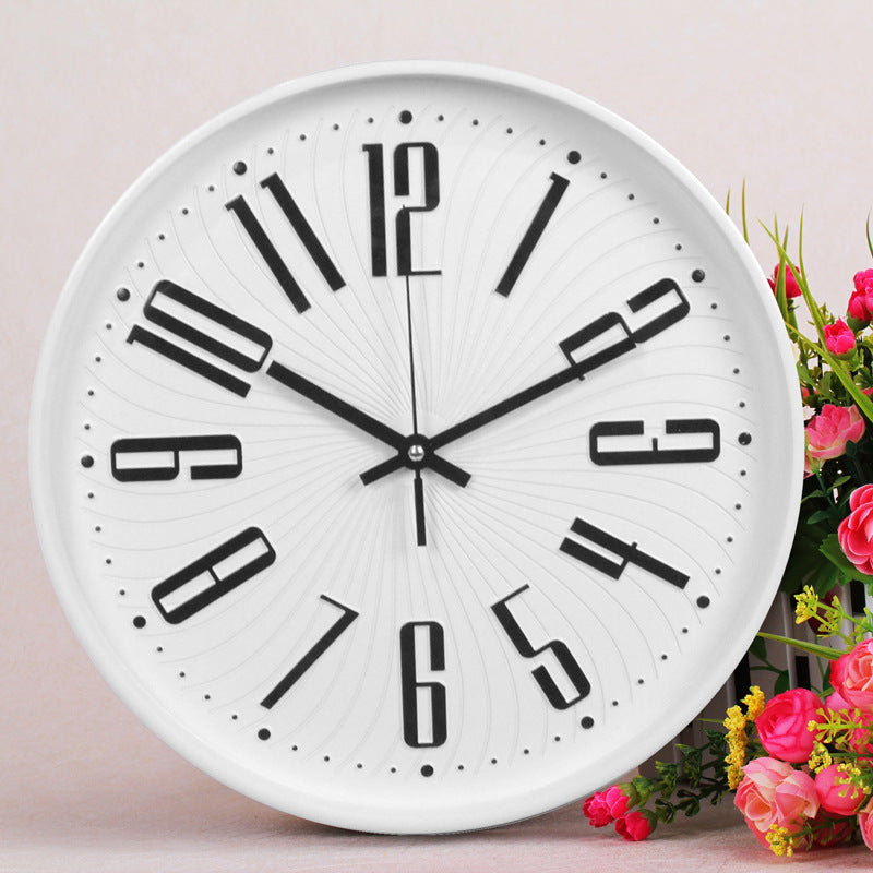 Lisslune | Large Letter Classroom Silent Clock 30 cm Battery Operated