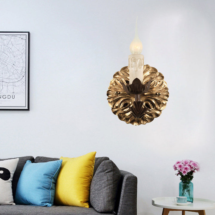 Skørter | Rust Simple Wall Lighting Traditional Metal Candelabra Wall Light