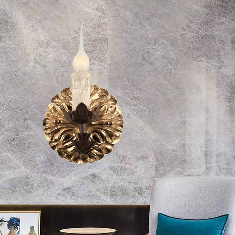 Skørter | Rust Simple Wall Lighting Traditional Metal Candelabra Wall Light