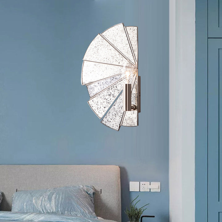 Skørter | Candle Holder Living Room Wall Lamp Traditional Style Metallic 1 Light Silver Wall Lamp