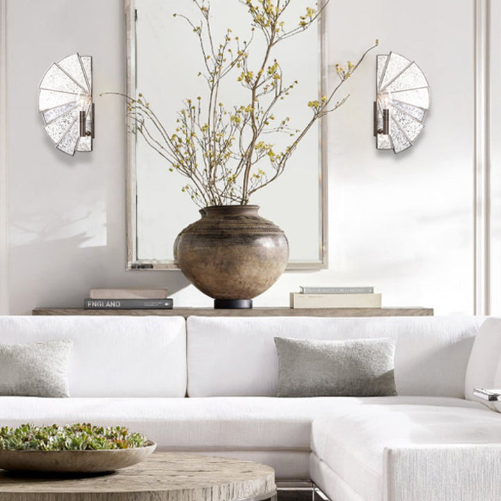 Skørter | Candle Holder Living Room Wall Lamp Traditional Style Metallic 1 Light Silver Wall Lamp