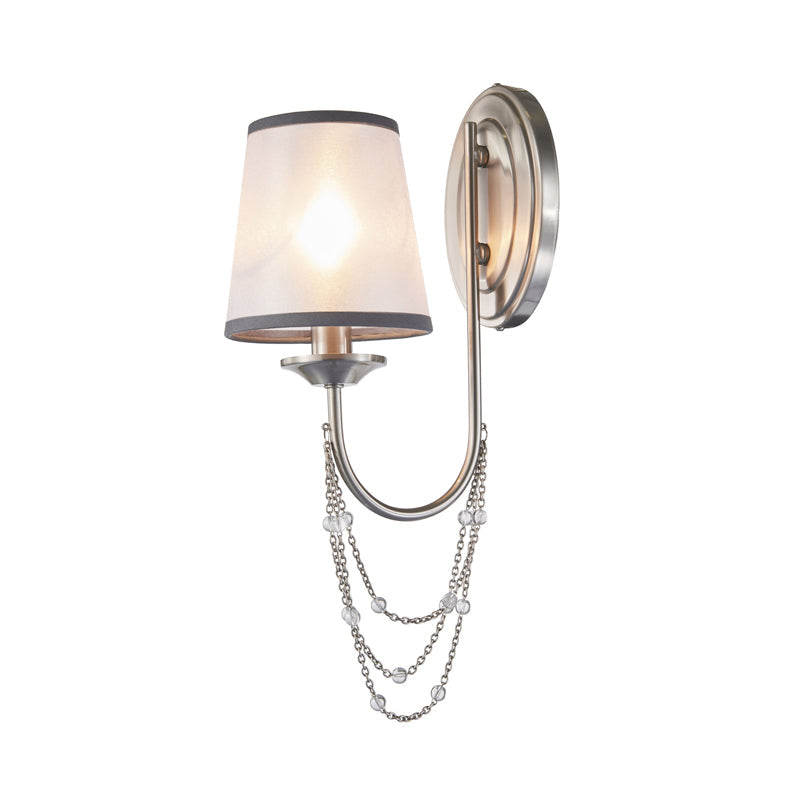 Skørter | Crystal chrome wall-mounted light conical 1/2 bulbs traditional wall lamp lighting for bedroom