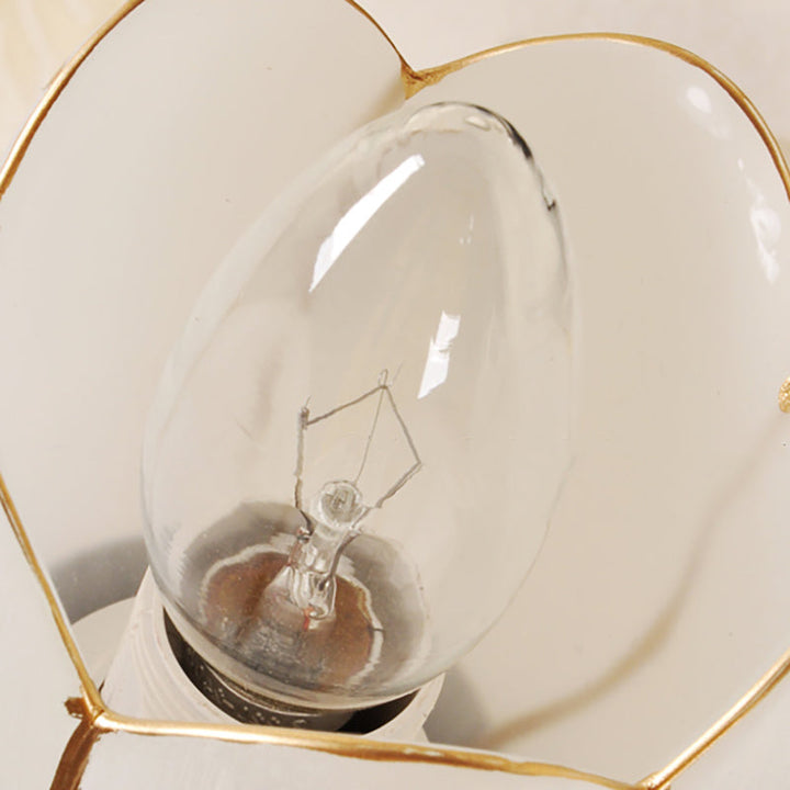 Skørter | Floral Shade Wall Light Modernist Style Opal Glass 2/3 Heads Café Wall Vanity Light in Black