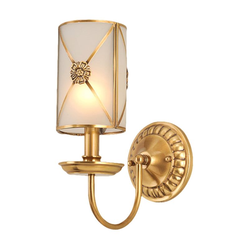 Skørter | 1/2-Light Brass Wall Mount Lamp Vintage Gold Finish Swag Arm Candle Wall Lamp Lighting Fixture