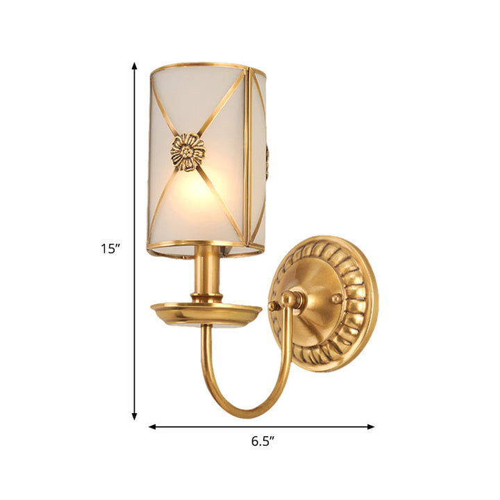 Skørter | 1/2-Light Brass Wall Mount Lamp Vintage Gold Finish Swag Arm Candle Wall Lamp Lighting Fixture