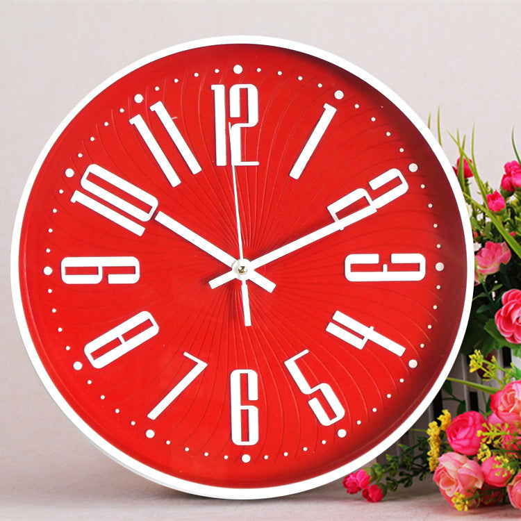 Lisslune | Large Letter Classroom Silent Clock 30 cm Battery Operated