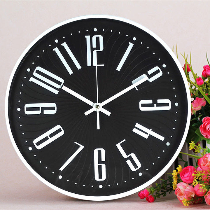 Lisslune | Large Letter Classroom Silent Clock 30 cm Battery Operated