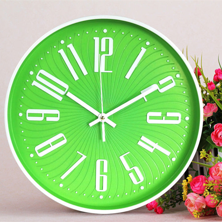 Lisslune | Large Letter Classroom Silent Clock 30 cm Battery Operated