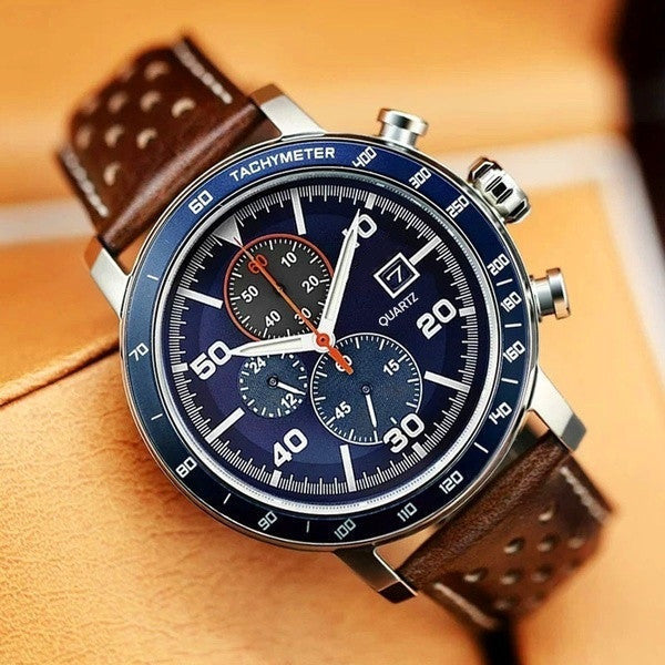 Lisslune | Multifunctional 6-Hand Quartz Watch for Men