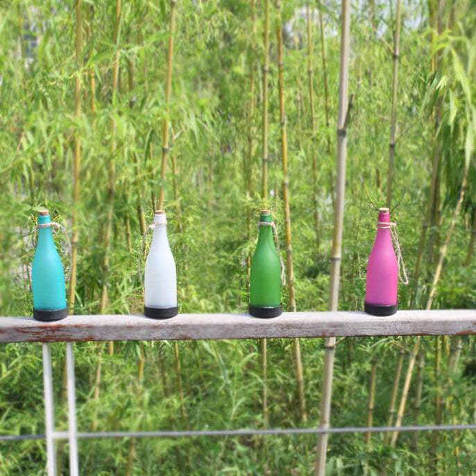 Lisslune | 5 Piece Solar Wine Bottle Light Outdoor Decoration Plastic LED Hanging Light