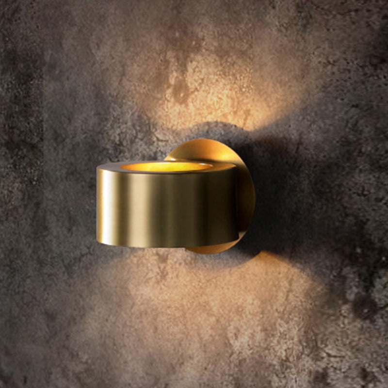 Skørter | Brass Drum Wall Lamp Fixture Modernism 1 Head Metal Wall Sconces Lighting for Bedroom