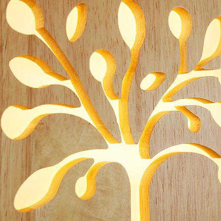 Lisslune | Wall lamp - WoodGlow - Elegant LED - Essence of life indoors outdoors
