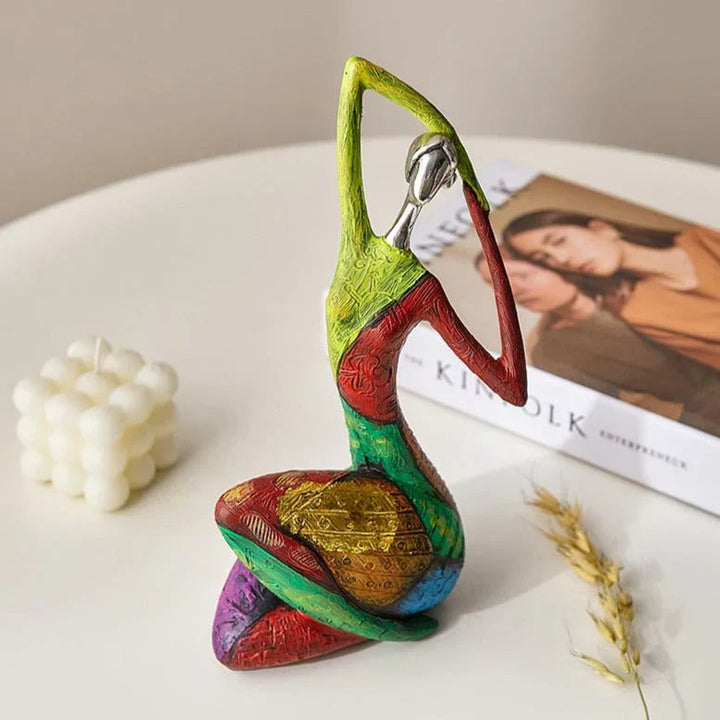 Lisslune | Modern Abstract Woman Sculptures – Handcrafted Colourful Resin Art for Home Decor