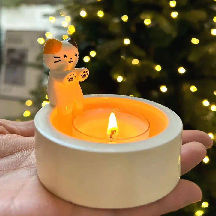 Lisslune | LumoPaws Tealight Holder – Charming Cat Design for Coziness & Atmosphere
