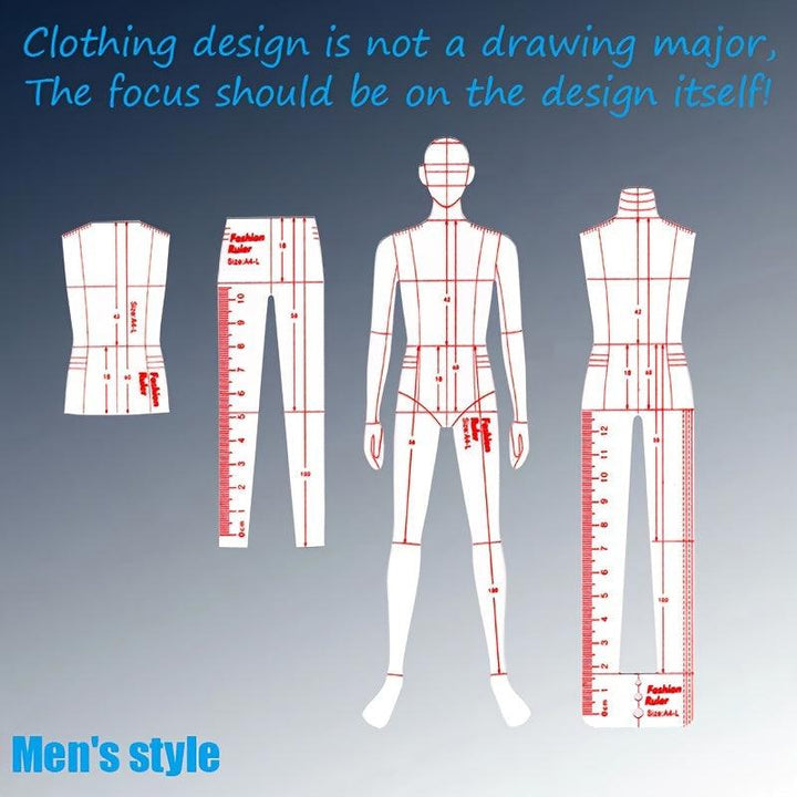 Lisslune | Men's Clear Fashion Mannequin: Essential tool for tailoring and knitting