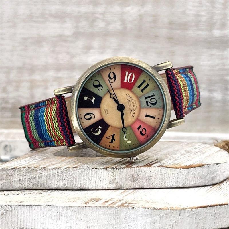 Lisslune | Watches with multicolored rainbow pattern