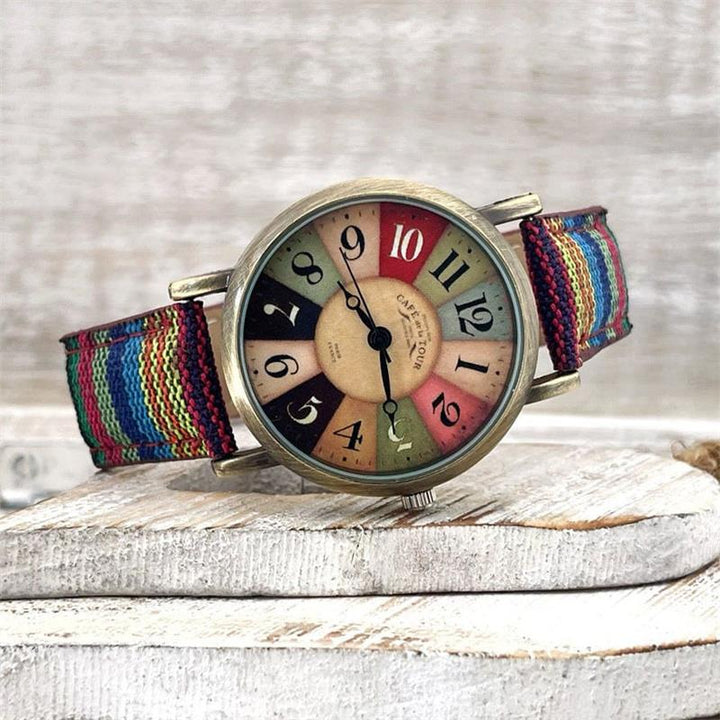 Lisslune | Watches with multicolored rainbow pattern