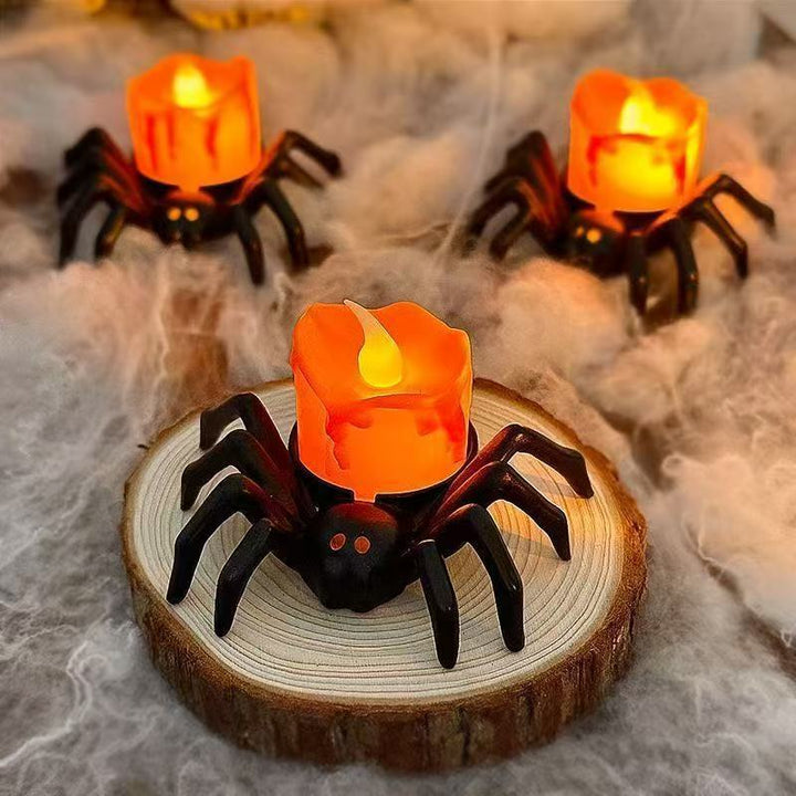 Lisslune | Halloween Decoration – Spiderback Ornament with Candle and Eyeball Designs