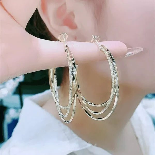 Lisslune | Multi-layered hoop earrings