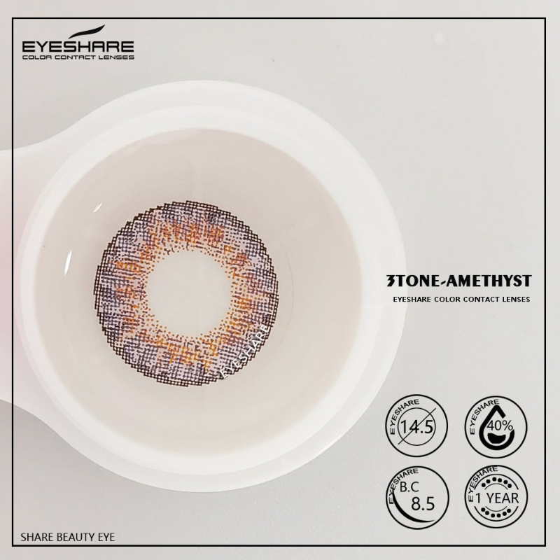 Rynx 3TONE Amethyst 14.5mm 1 Pair | 1 Year