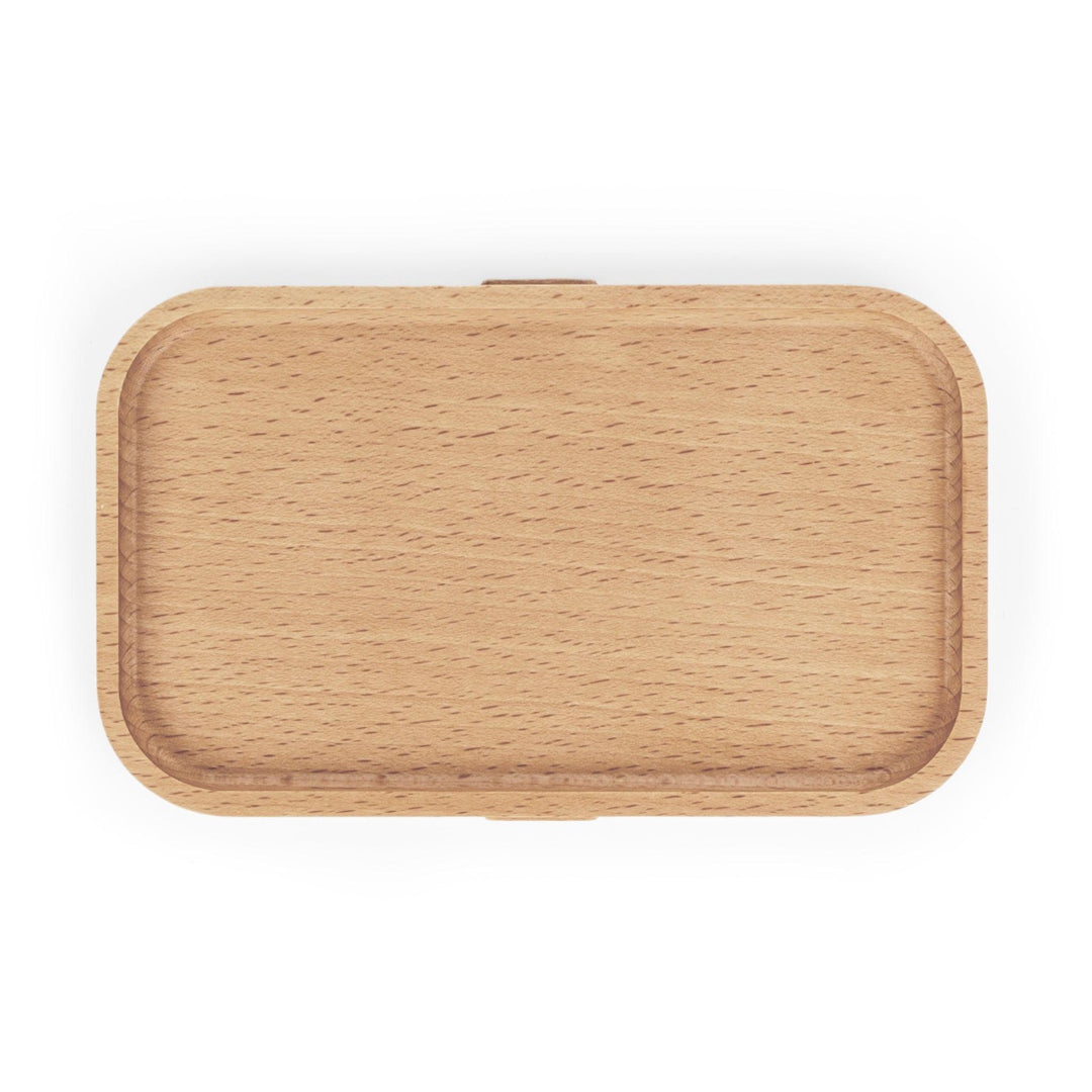 Lisslune | Personalized elegant Bento box with versatile wooden lid: Enhance your food on the go