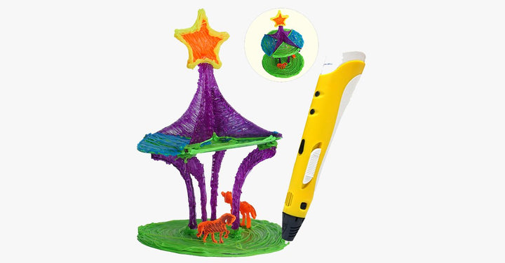 Lisslune | Best 3D Printing Pen for Kids with Different Colors PLA Filament