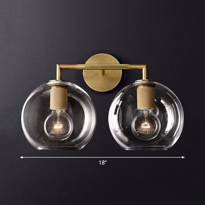 Skørter | Traditionary Armed Scone Light Metal 1/2 Heads Wall Lamp Light in Black/Brass/Chrome for Living Room