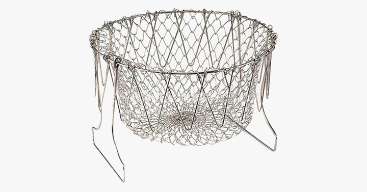 Lisslune | Folding Frying Basket Kitchen Appliance – Efficient Cooking Like Never Before!