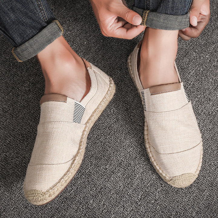 Lisslune | Boss Stylish Handmade Canvas Straw Shoes Summer Chic