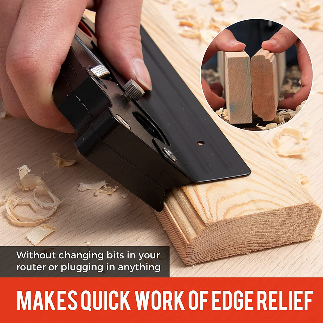 Lisslune | Chamfer Plane - Woodworking Edge Corner Flattening Tool