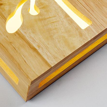 Lisslune | Wall lamp - WoodGlow - Elegant LED - Essence of life indoors outdoors