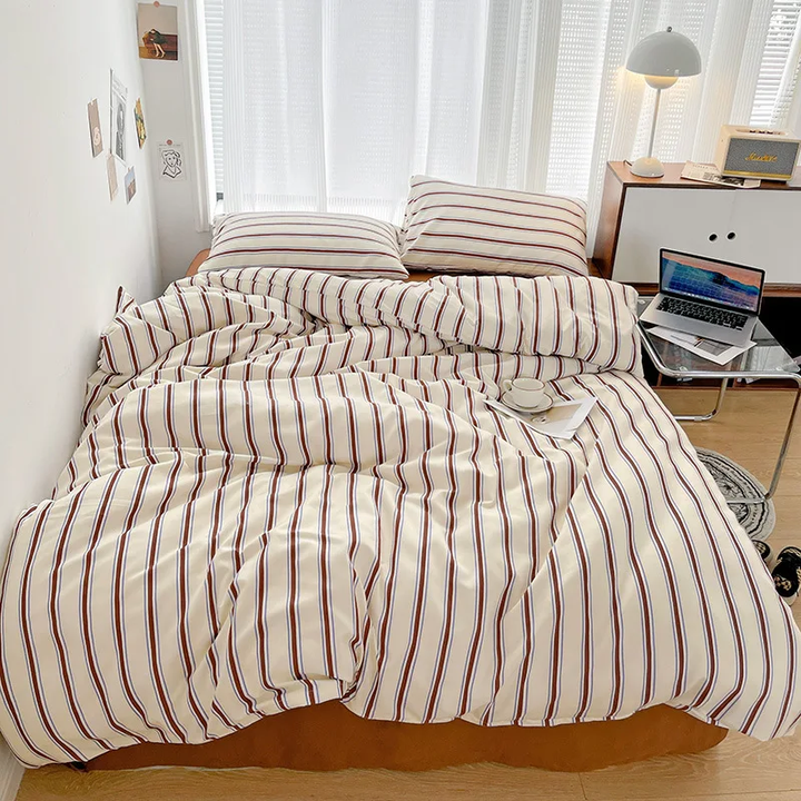 Lisslune | Nordic Stripes Bedding Set