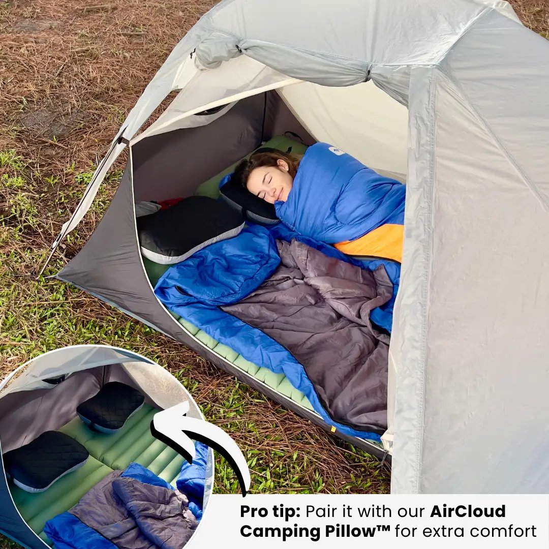 Lisslune | GreenCloud Air Sleeping Pad: Ultimate Comfort for Every Adventure