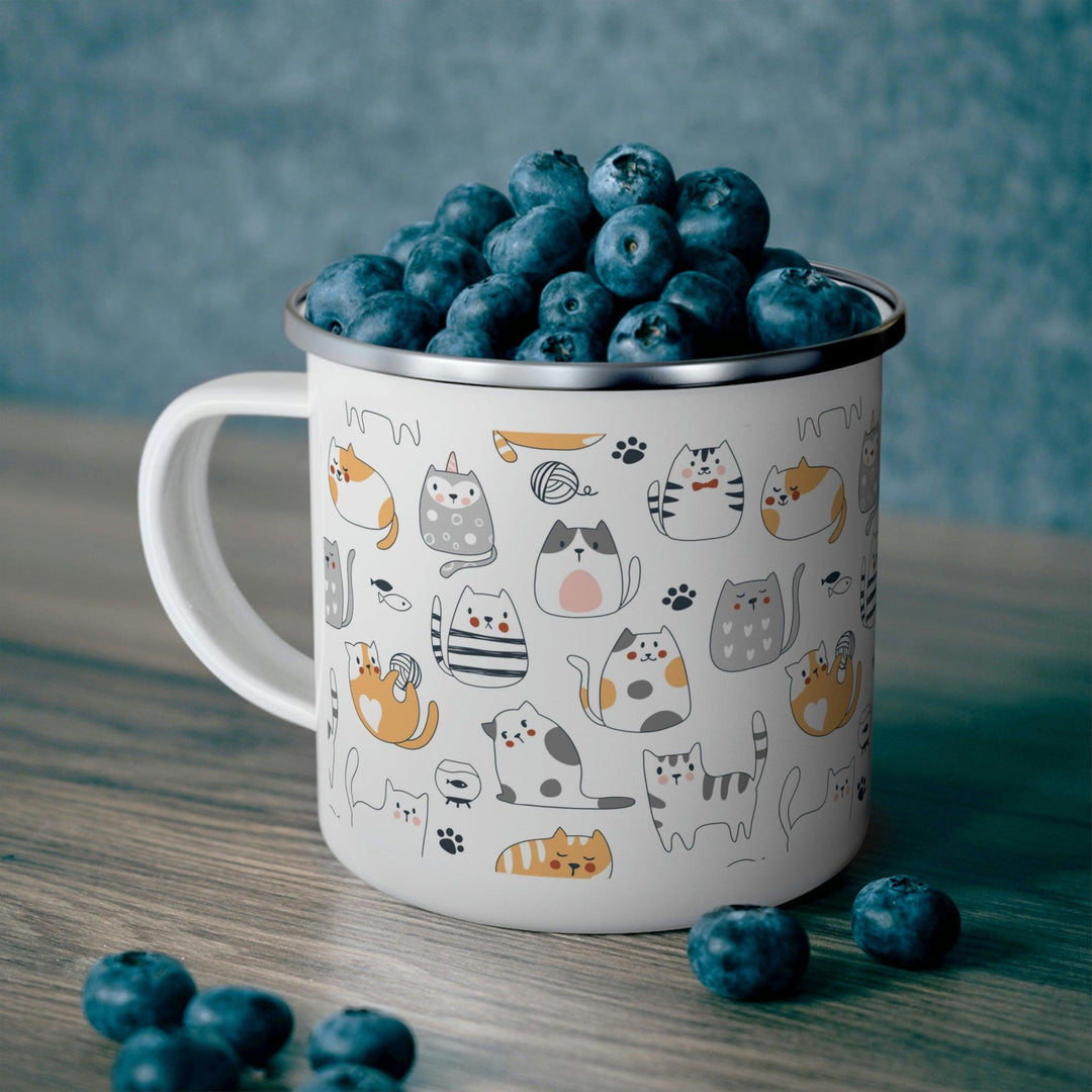 Lisslune | Pet Adventure Enamel Camping Mug for Outdoor Sports Lovers