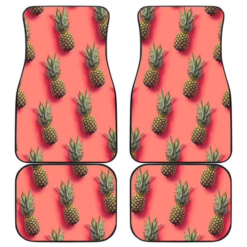 Lisslune | Pastel Pineapple Pink Car Mat
