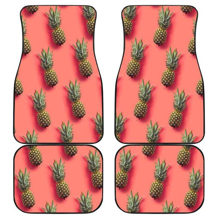 Lisslune | Pastel Pineapple Pink Car Mat